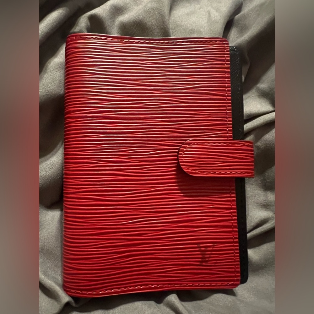 Louis Vuitton Epi PM Agenda Red Excellent Used Condtion